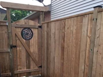 Custom Gate with Insert Built by KeirCon